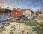 Paul Signac, the gas tanks at clichy